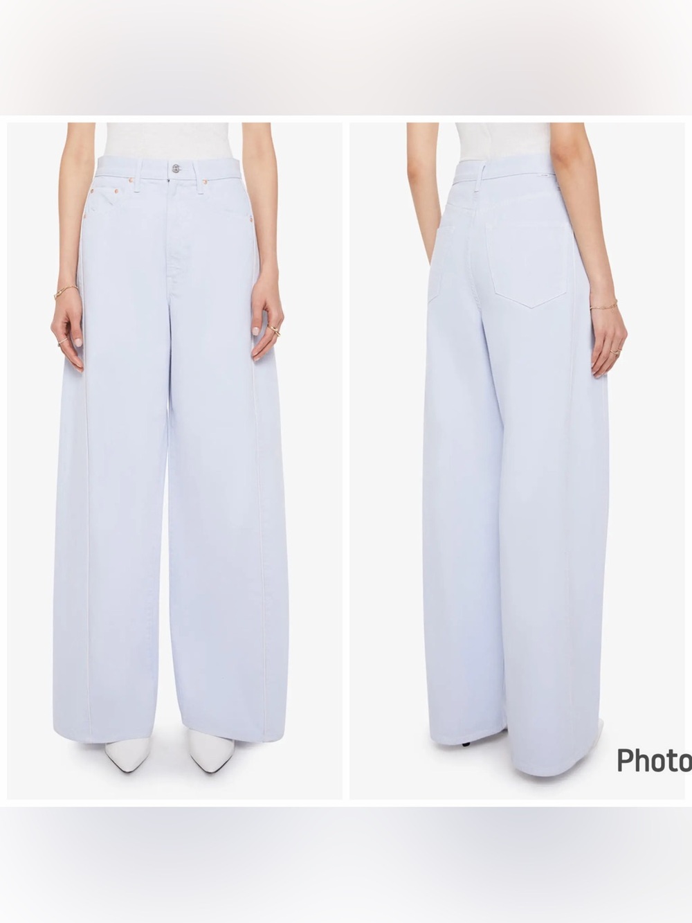 MOTHER The Piped Dream Sneak Hit The Hay Blue Barrel Wide Leg 29 Jeans